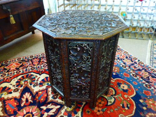 Middle Eastern Hardwood Table.  C. 1910.