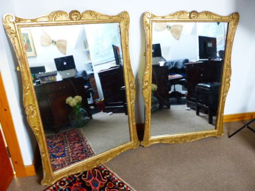 A Pair of Large French Wall Mirrors. C.1880.