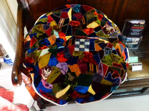 Beautiful Large Victorian Patchwork Cushion