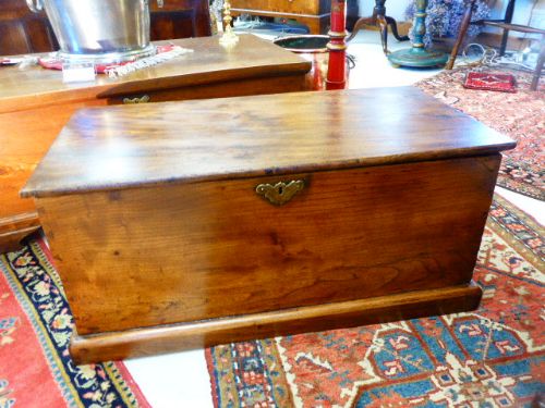 Early 19th Century Small Elm Trunk.