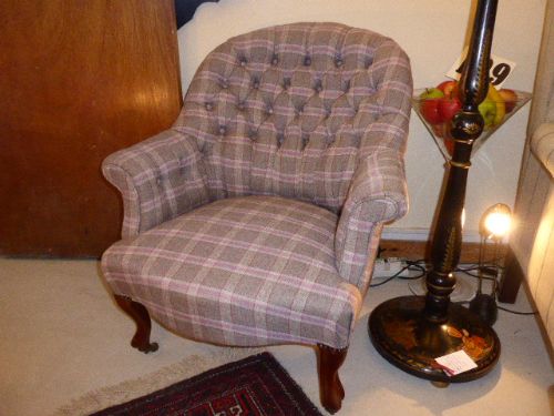 Victorian Button Back Armchair by John Taylor & Sons Edinburgh