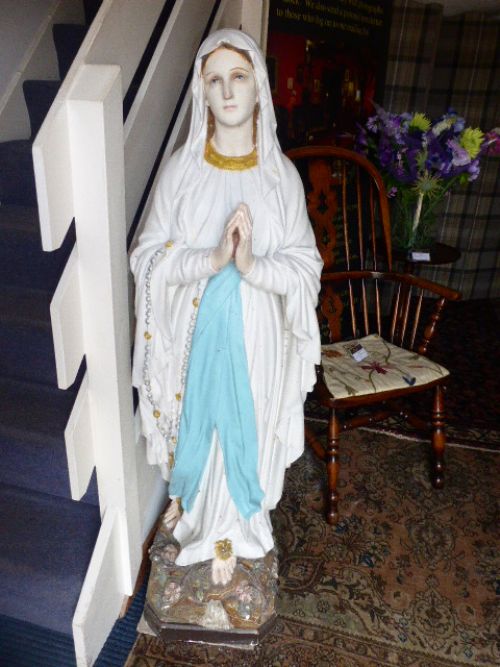 Large Standing Figure of the Virgin Mary. 19th C.