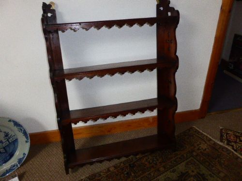 Small Neat Victorian Wall Shelves in the Gothic Style.