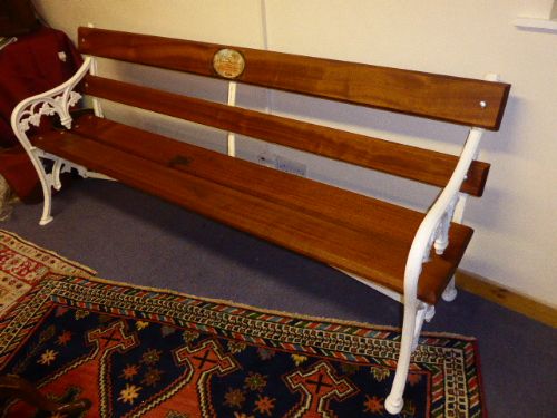 The Falkirk Seat - Rare Victorian Garden Bench.  C.1860.