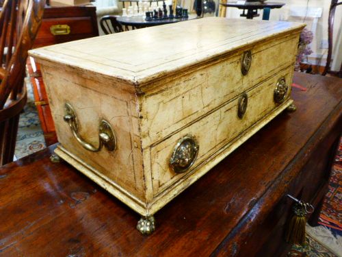Rare Unusual Regency Document or Jewellery Box.