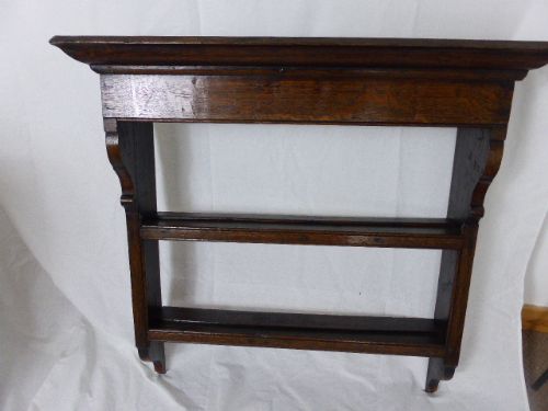 Neat Oak 18th Century Wall Shelves.