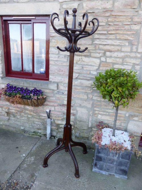 Bentwood Hat and Coat Stand with Makers Stamp.
