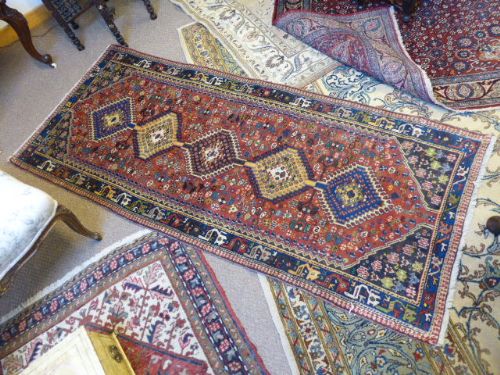 A Good Qashqai Persian Rug.  C.1920.