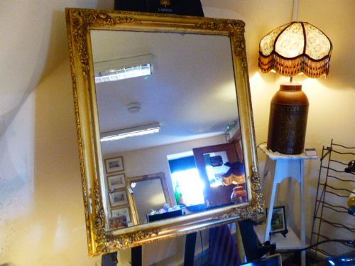 19th C. French Gilt Wood Mirror