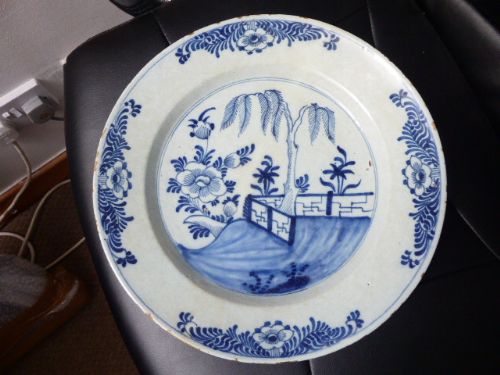 Quality 18th Century Delft Blue and White Charger.