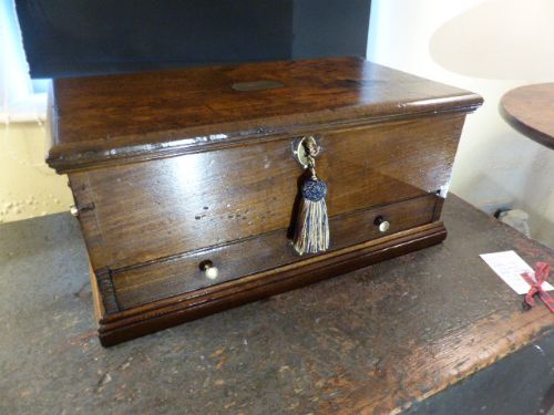 An Unusual Small “Oak Deed Box”