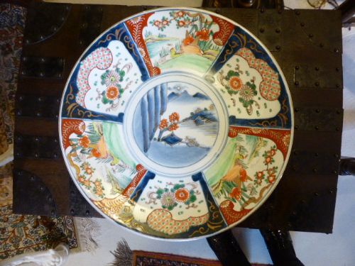 Extremely Large Imari Charger. C1850.