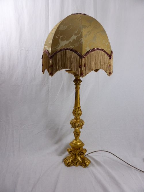 Early 19th Century Giltwood Table Lamp