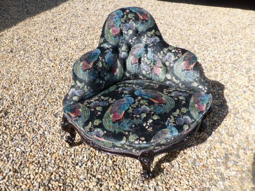 Stunning Regency Upholstered Corner Chair.