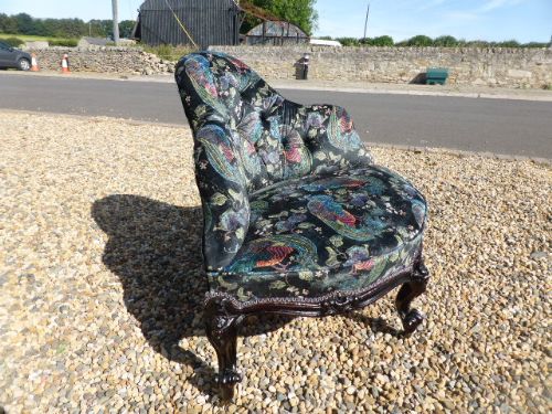 fig 1. Stunning Regency Upholstered Corner Chair.