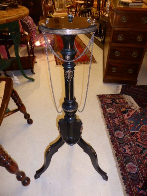 Ebonised Aesthetic Period Pedestal. C.1930.