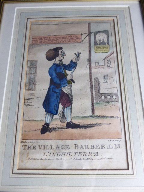 The Village Barber. L.m. (Licentiate of Medicine). L'inghilterra / H. W. Bunbury,  J. Bretherton, F.