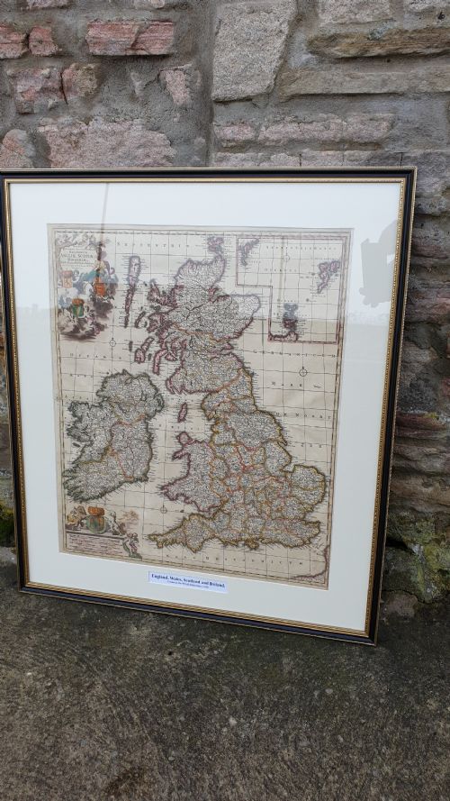Frederic De Wit Map of England, Wales, Scotland and Ireland C1690