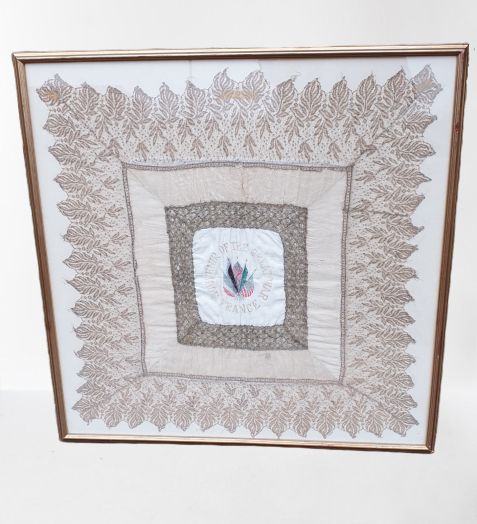 Handmade French Lace Cushion Cover  C.1920.