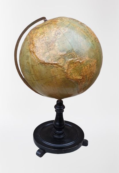 1920'S Phillips 12 Inch Relief Globe