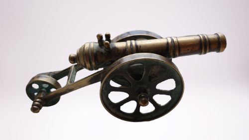 Vintage Desk Cannon Made in Brass