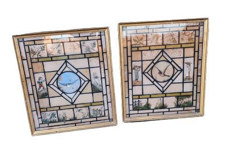 Attractive 19th Century Paintings on Glass
