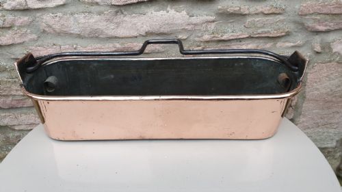 Early 19th Century Copper Fish Kettle Including Liner