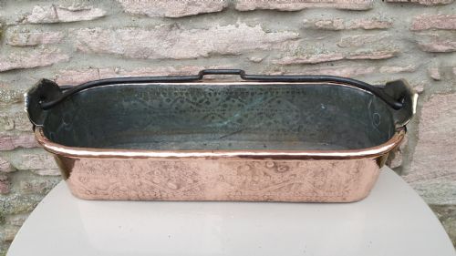Early 19th Century Copper Fish Kettle.