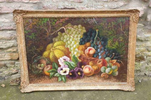 Quality Victorian Oil on Canvas “Still Life” by W.vincent