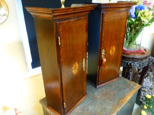 A Pair of 18th Century Country Made Wall Cupboards