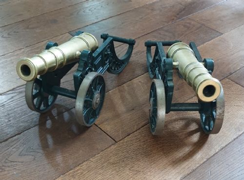 A Pair of Large Display Table Cannon