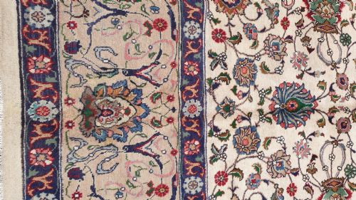 fig 1. Large Room Size, Signed Antique Persian Tabriz Carpet c1930