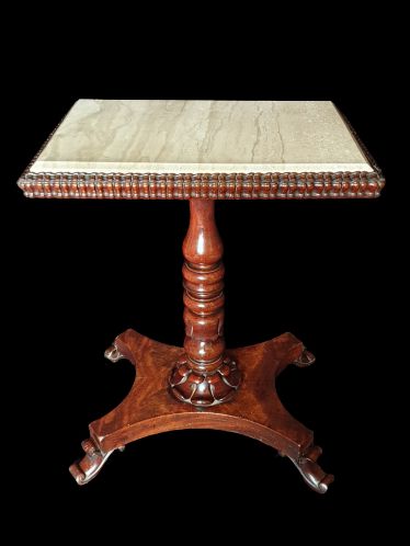 fig 1. Exceptional William IV Occasional Table with Marble Top