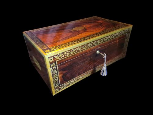 Superb George III Campaign Writing Slope