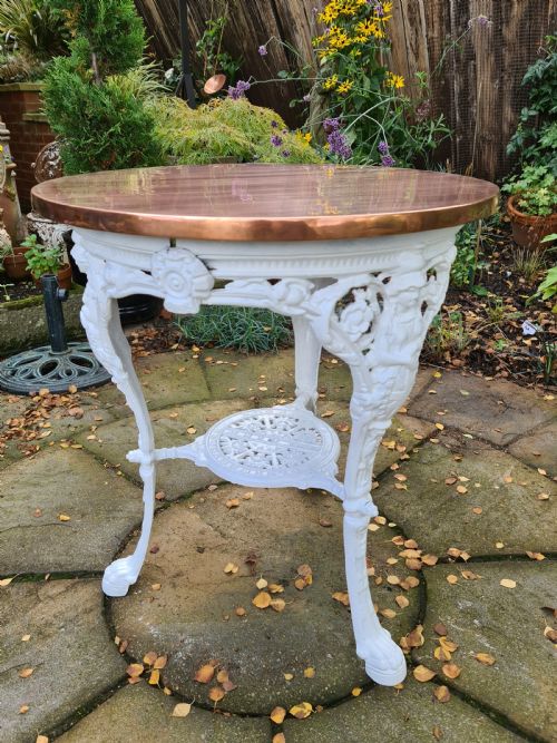 Rare "Abolitionist" 19th Century Copper Topped Pub Table