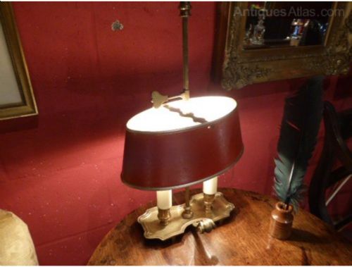 A Period Neat French Bouillotte Table Lamp.