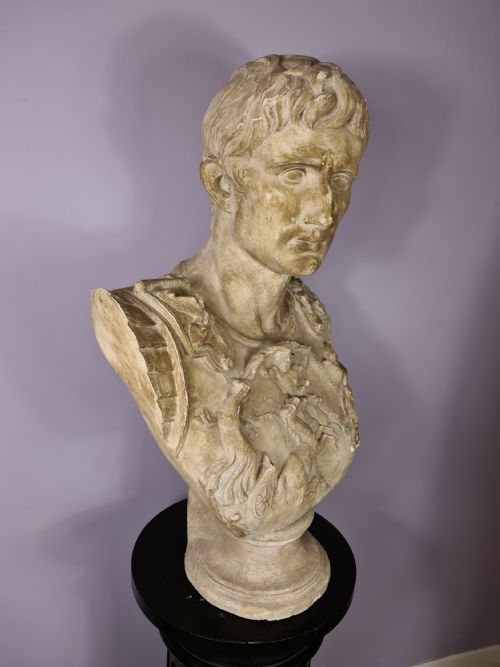 Large Plaster Bust of Augustus