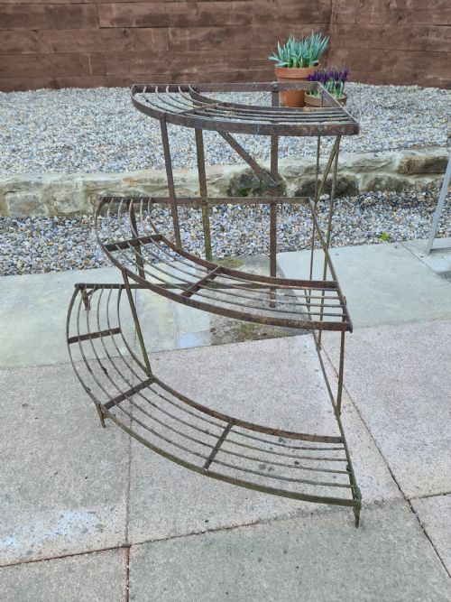 French Corner Bow Fronted 3 Tier Plantstand