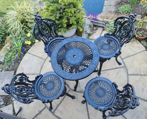 Victorian Cast Iron Garden Set