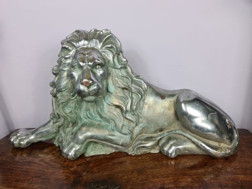 Interesting Large Recumbent Lion Doorstop