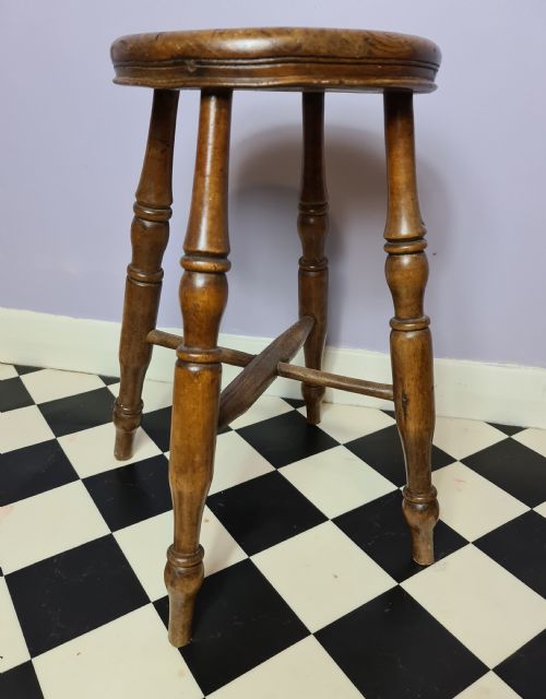 Traditional Victorian Kitchen Stool.