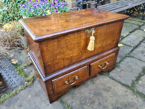 18th Century Oak Welsh Coffer Bach
