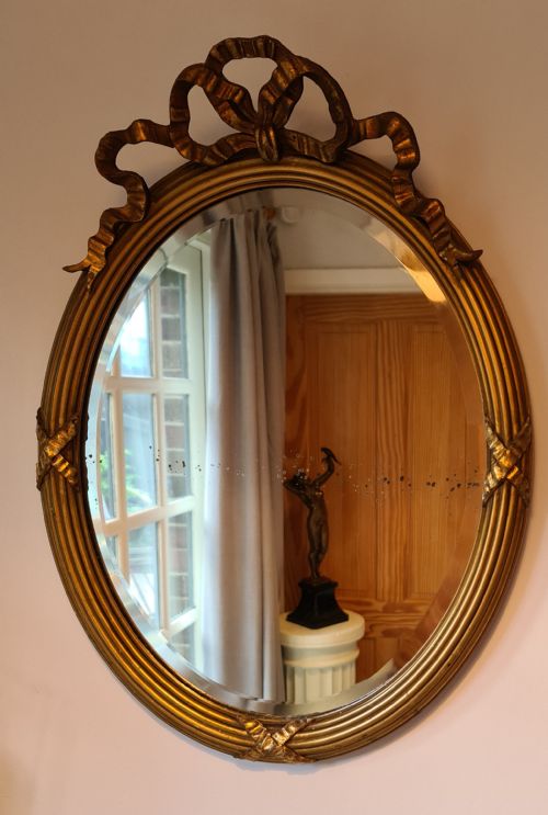 Early 19th Century Oval Wall Mirror