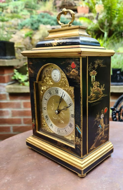 Quality Lacquered Bracket Clock by Elliott of London