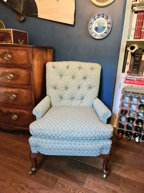 Morrison & Co of Edinburgh Armchair with New Upholstery C1900