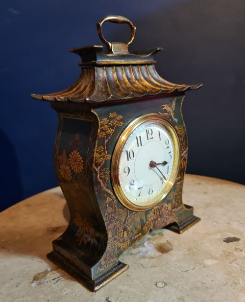 Pagoda Style Chinoiserie Bracket Clock C1900
