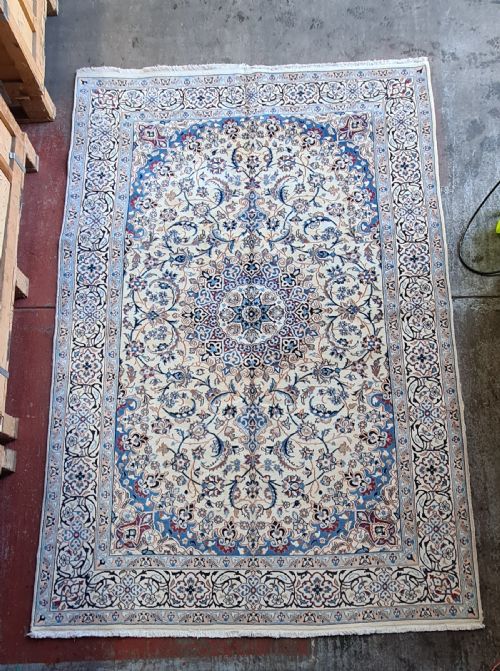 Room Sized Persian Nain Carpet (9'8" X 6'5") C1930