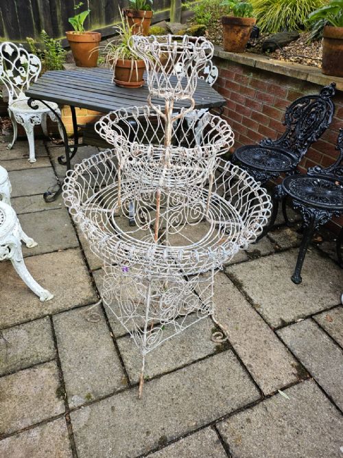Elegant Victorian Wirework Plantstand