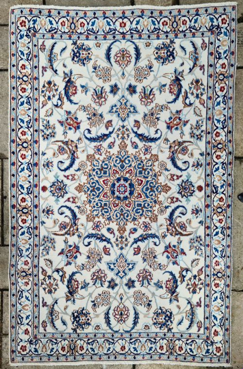 Beautiful Persian Nain Rug C1930