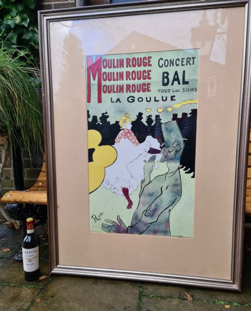 fig 1. Vintage French Promotional Poster (Toulouse Lautrec) early 20th C